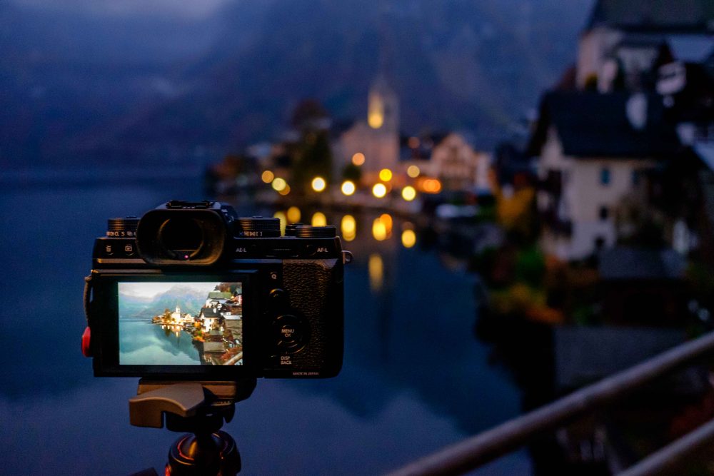 The marvelous Fuji X-2 in Hallstatt (taken with the equally awesome Fuji X70)