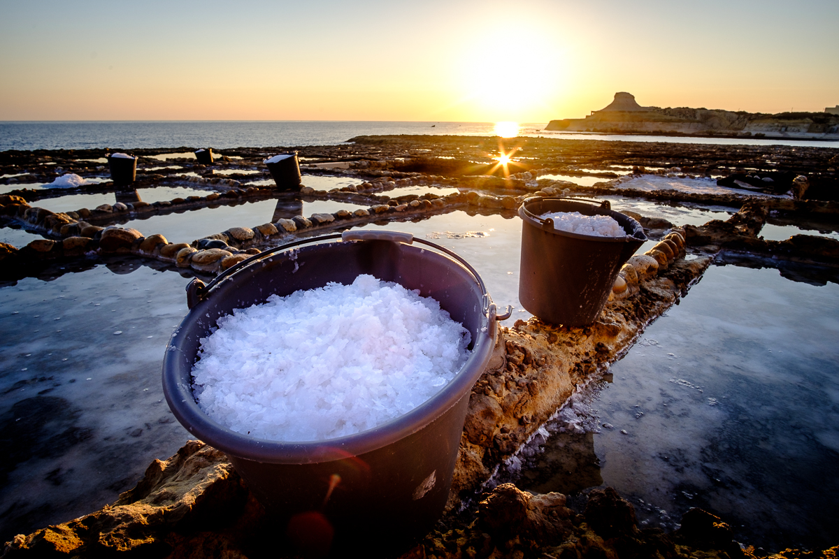 A beautiful morning at the Gozo Salt Pans