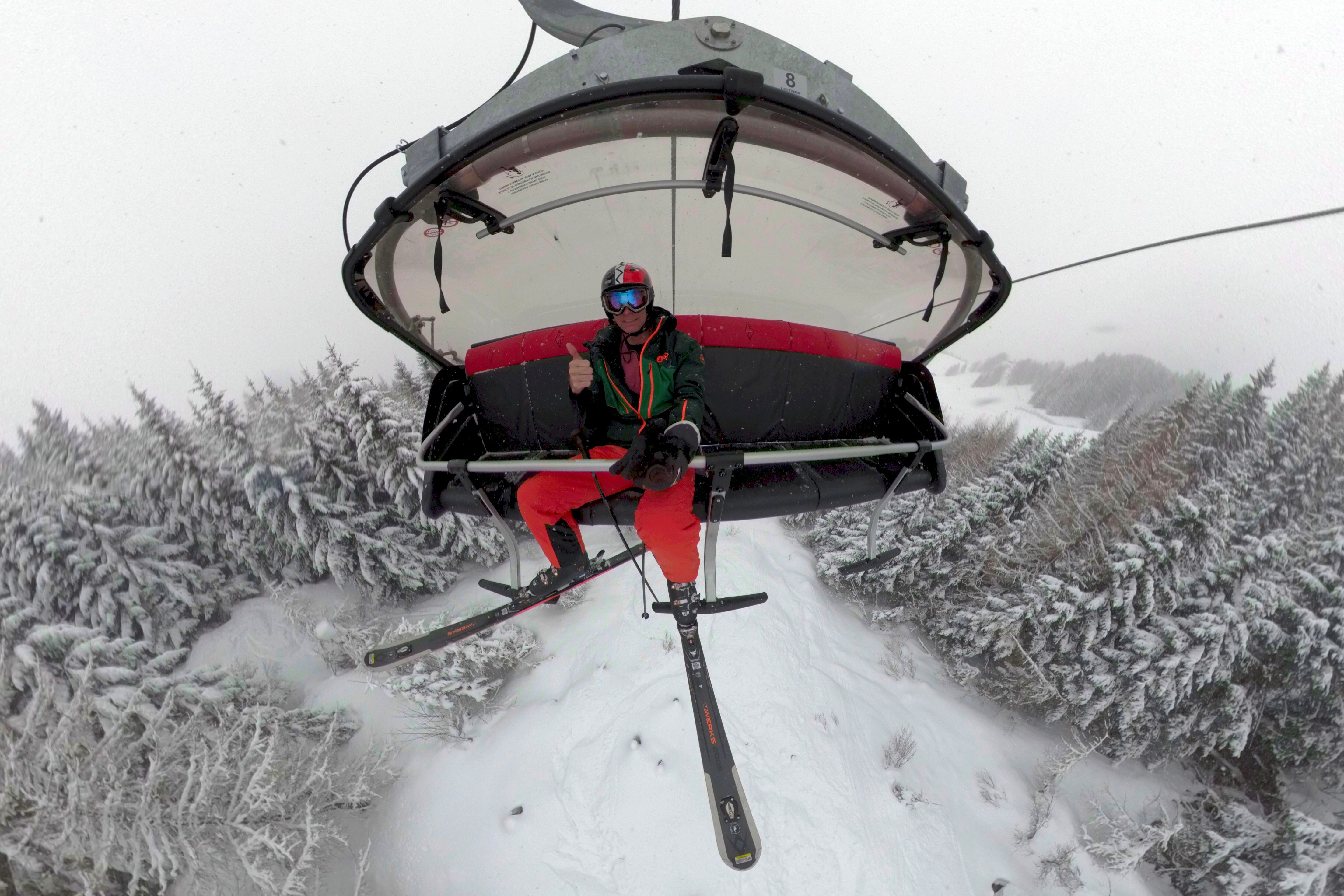 GoPro Fusion Skiing